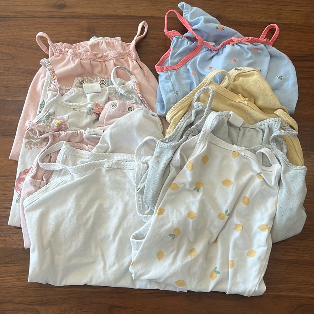 H&M organic tank onesies (bundle of 8)
